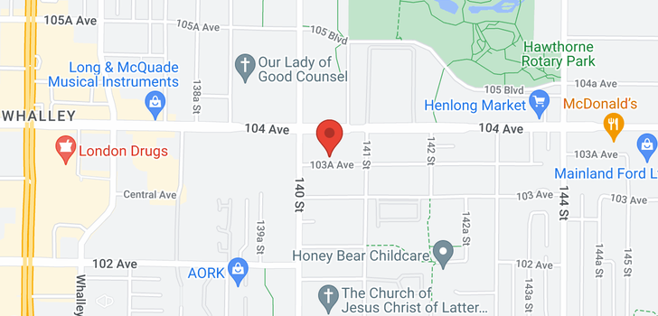 map of 14047 103A AVENUE